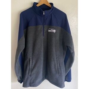 NFL Seattle Seahawks 1/4 Zip Fleece Pullover. Size XL. EUC
